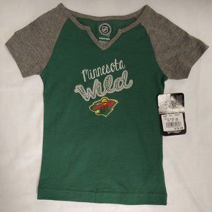 Minnesota Wild Girls Toddler T-shirt Size 6 / 6x